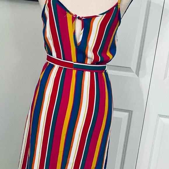Multi colored striped sundress, size XS, EUC! - Picture 7 of 10